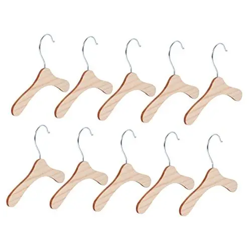 Produktbild: BCOATH 10stücke Teiliges Haustier Kleiderbügel Aus Holz Kleiner Kleiderständer Für Hundekleidung Stabil Und Langlebig Zum Trocknen Und Organisieren Von Tierbekleidung