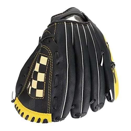 Produktbild: BCOATH 11 5 Pu-baseballhandschuh Für Den Sport Bequem Und Robust Gelb-schwarzer Fielding-handschuh