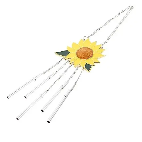 Produktbild: BCOATH Sonnenblume-Windspiel Aus Legierung Heimdekoration Windspiel- Gartendekoration