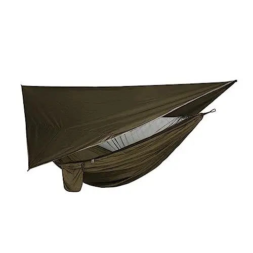 Produktbild: BCOATH 1satz Hängemattenset Mit Wasserdichtem Sonnenschutz Outdoor Camping Hammock Tent Für Freizeit Und Abenteuer Leicht Und Tragbar Mit Verstärktem Schutz Gegen Abnutzung