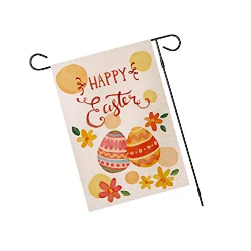 Produktbild: BCOATH 1 Stück Leinen Gartenflagge Gartendekoration Flagge Ostern Garten Dekorative Flagge Ostern Gartenflagge