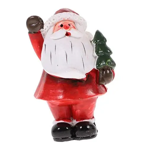 Produktbild: BCOATH 1pc Weihnachtsdekorationen Santa Harz Figur Landschaft Ornament Für