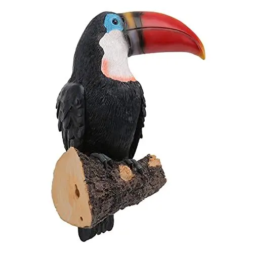 Produktbild: BCOATH 1stk Gefälschter Vogelbaum Hängend Lebensechte Vogelfiguren Vogelbaum-skulptur Vögel Dekoration Gartenvogel Kunst Vogelfigur Modell Spielzeug Papageienbaum Dekor Gartenschauer Harz