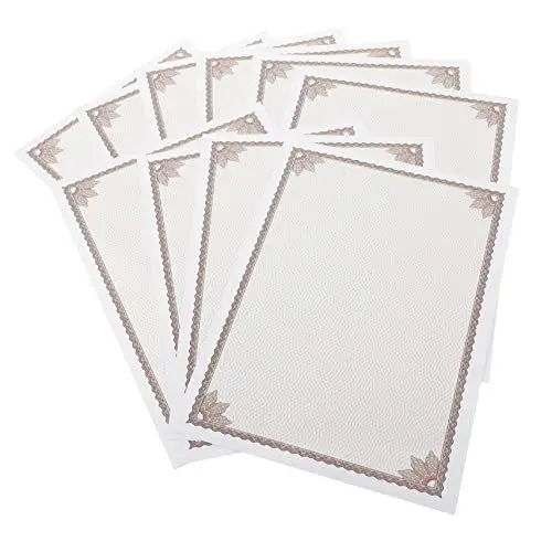 Produktbild: BCOATH 20 Stk Ehrenurkunde leere goldfoliengrenze Schulzeugnis Papier Diplomarbeit im A4-Format A4 Urkundenpapier schülerausweis zeugnispapier abschlusszeugnis a4 papier Büro A4-Papier