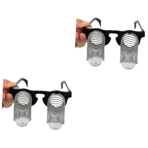 Produktbild: BCOATH 2St Brille mit hängenden Augen Halloween-Requisiten Augapfelbrille für Erwachsene Bekleidung Frühlingsbrille schnapsgläser halloween mitgebsel crawl Augenglas auf Augapfel-Brille