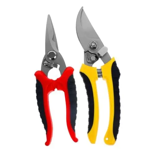 Produktbild: BCOATH 2St Gartenschere astscheren hochastschere Heckenschere gartenwerkzeug rosenschere Baumschere Strauchschere Astschere für Obst Gartengeräte Garten Trimmer Rostfreier Stahl