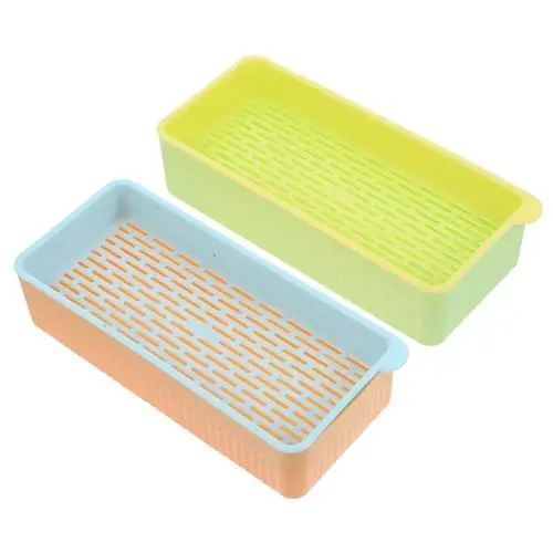 Produktbild: BCOATH 2pcs Pflanzer Boxen Wiederverwendbare Katze Gras Für Indoor Katzen Große Hydrokultur Anlage Sprießen Tabletts