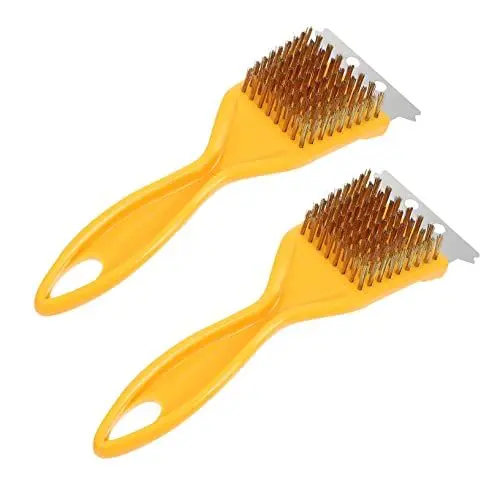 Produktbild: BCOATH 2 STK Grillbürste Backofenreiniger Bohren Bräter Reinigungsbürste Für Den Haushalt Grillrostreiniger Grillschrubber Aus Kupfer Grillrostbürste Kupferkabel Stahldraht Metallbürste