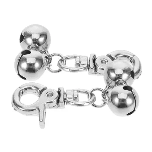 Produktbild: BCOATH Glöckchen-set Für Haustierhalsbänder 2 Stück Erkennungsmarken Aus Metall Haustierzubehör Gefertigt Für Haustierhalsbänder Für Hochzeiten Feste Und Geburtstage