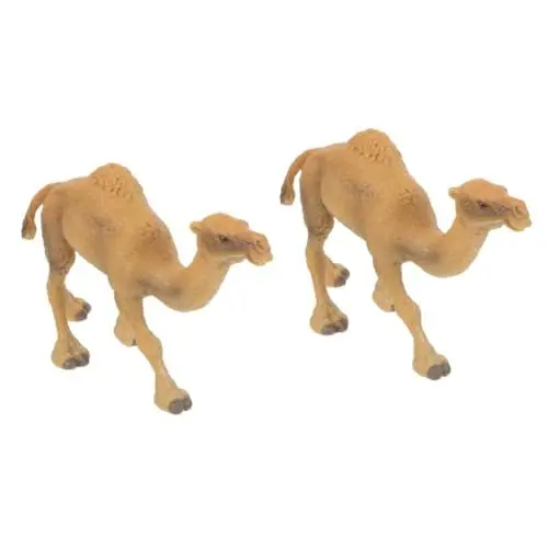 Produktbild: BCOATH 2st Simulation Kamel Modell Kleines Kamelmodell Kleines Kamel Schmücken Gefälschtes Kamelmodell Stehende Kamelfiguren Lebensechte Kamelstatue Kamel-Modell Mini-kamelfigur Plastik