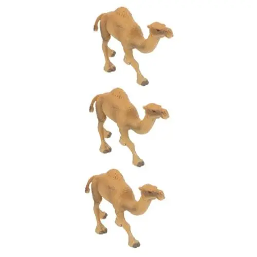 Produktbild: BCOATH Kunststoff Kamel 3st Simulation Kamel Modell Kleines Kamelmodell Kamel-Modell Kamel-spielzeugfiguren Stehende Kamelfiguren Miniatur-kamelfigur Kamelfiguren Für Kinder Mini-kamelfigur Plastik