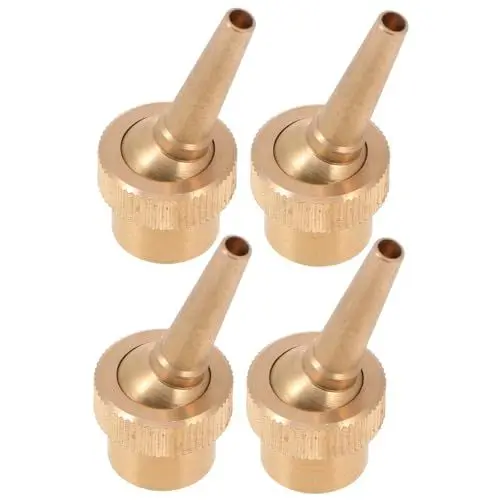 Produktbild: BCOATH 4 Stücke Volle Kupfer Einstellbare Richtungs Wasser Brunnen Sprinkler Düsen Für Teich Park Outdoor Brunnen Sprinkler