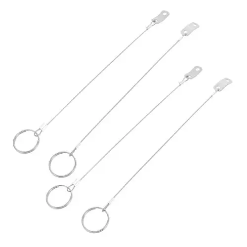Produktbild: BCOATH 4 Stücke Edelstahl Boot Lanyard Hardware Zubehör Verhindern Von Seil Mit Release Kabel