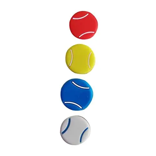 Produktbild: BCOATH 4 Stück Tennis Stoßdämpfer Absorber-Tennis Zubehör Für Tennisschläger Schläger-Werkzeug Tenniszubehör Zubehör Für Tennisbegeisterte Schlägerabsorber Lustige Tennisdämpfer Kieselgel