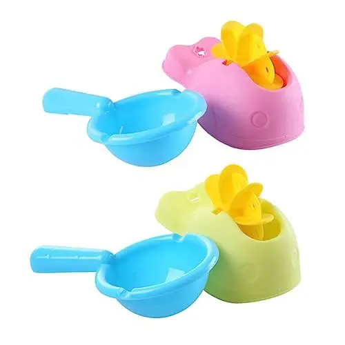 Produktbild: BCOATH Säuglingsspielzeug-Set 4-teilig Baby-badespielzeug Fisch Wasserrad Kreatives Baby-badespielzeug Für Die Dusche