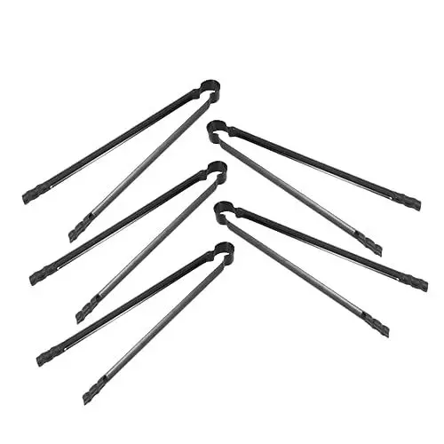 Produktbild: BCOATH BBQ Grillzange mit großer Reichweite 5 Stück Holzkohlezange für Outdoor-Grill Lagerfeuer Picknick