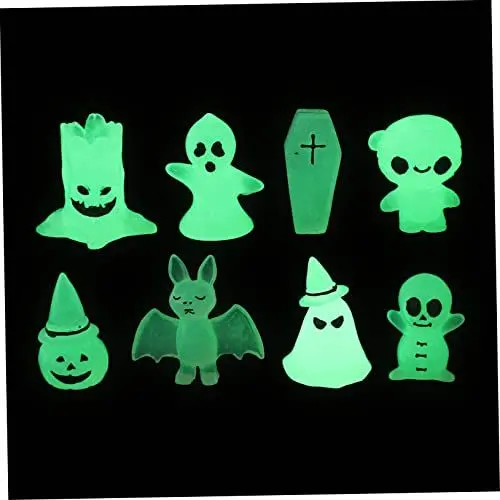 Produktbild: BCOATH 8stücke Teiliges Set Leuchtende Geisterfiguren Für Halloween-Dekoration Im Garten Niedliche Dekorative Ornamente Für Und Außenbereich Für Partys Und