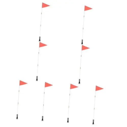 Produktbild: BCOATH 8 Sätze Heckfahne Sicherheitsflagge für Sicherheitsfahne für Kinderfahrrad zubehör für kinderfahrräder kinderfahrrad zubehör Fahrrad dreieckige Flagge Fahrrad Sicherheitsfahne