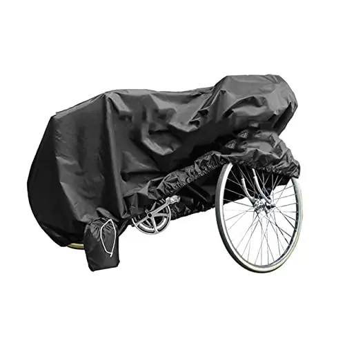 Produktbild: BCOATH Einfach Zu Installierende Fahrrad-schutzhülle Für Den Außenbereich Schwarz 180 X 60 X 90 cm Fahrradschutz Für Und Regen