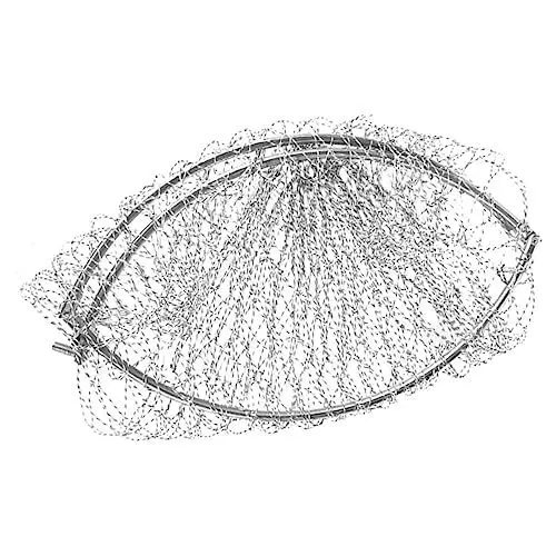 Produktbild: BCOATH Faltbares Fischernetz Ausziehbares Fischernetz Angelkescher Fischernetz Für Kescherersatz Für Kescher Zum Fliegenfischen Fischernetze Angelköderkorb Garnelennetz Rostfreier Stahl