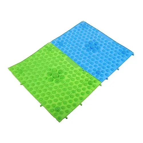 Produktbild: BCOATH Massage Fußmatte Accupressure Pad Fußmassagematte Akupressurmatte Fußreflexzonenmassage Akupressurmatte Foot Toe Care Massagarme Fußzehenplatte Fußmassage Pad Yoga Matte Outdoor