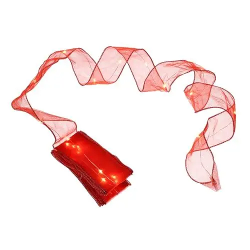 Produktbild: BCOATH Schnur Led- -lichterkette Weihnachtsanhänger Weihnachtsband Licht Lichterketten Weihnachtsbaum-anhänger Beleuchtetes Weihnachtsband Geführte Lichterketten Rot Led Lichter