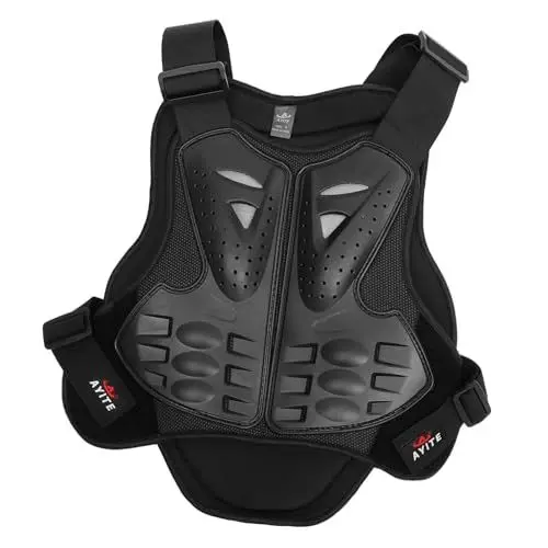 Produktbild: BCOATH Schutzweste Kinder Jogginganzug Kinder trainingsanzüge Sport Protektoren für Kinder Gang Körperschutz für Kinder schützend schutzausrüstung Rüstungsjacke für Kinder Black