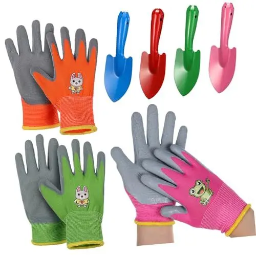Produktbild: Supvox Niedliche Gartenhandschuhe für Jungen und Mädchen Schaufeln Gartenwerkzeug-Set für Jungen und Mädchen