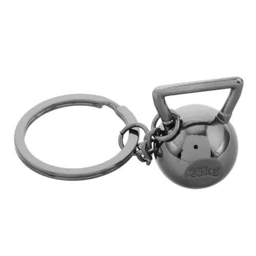 Produktbild: BCOATH Stylischer Fitness Schlüsselanhänger Metall Kettlebell Design Leicht Und Tragbar Für Sportbegeisterte Dekoration Für Schlüssel Oder Taschen Zu Jedem Fitness-lifestyle