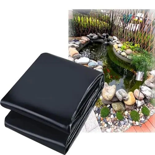 Produktbild: Bcojnlue Teichfolie Flexibel Teichmembran 1.5x5m 3x5m 5.5x8m UV-beständiges Teichplane Dichtungsfolie for Gartenteich Koi Teiche Teiche Freien(Größe:4x6m/13x20ft)