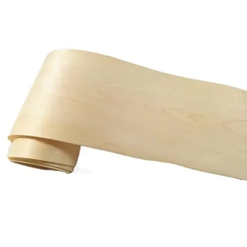 Produktbild: BCOMFY 1 Rolle natürliches Ahornholzfurnier dünnes handgefertigtes massives DIY-Holzfurnier dekorative Außenhaut Lautsprecherrenovierung