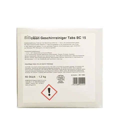 Produktbild: BCP Geschirrreiniger Tabs BC 15 4 Schachteln mit jew. 60 Tabs