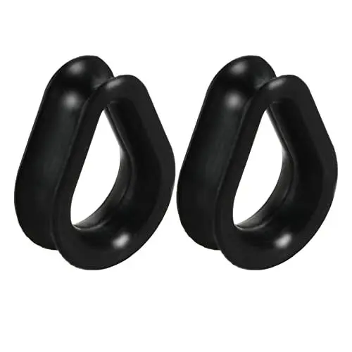 Produktbild: Bcughia Silikon Flesh Tunnel 22mm Ear Plug Tunnel Schwarz Träne Form Tunnel Ohrringe Set, 2 Stück