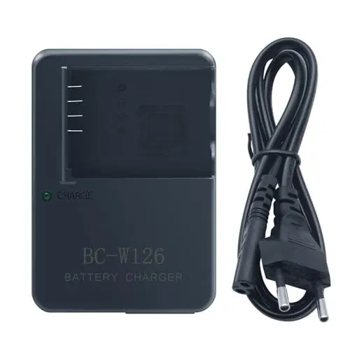 Produktbild: BC-W126 Ladegerät für Fujifilm FinePix X-H1 X-PRO1 X-PRO2 X-PRO3 X-T1 X-T2 X-T3 X-T10 X-T20 X-T30 X-T100 X-T200 XE1 XE2 XE3 XA1 XA2 XA3 XM1 HS35 HS33