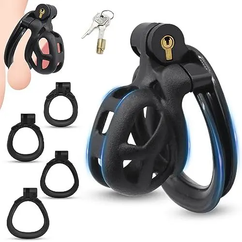Produktbild: BDSMJOY Peniskäfig Kobra Generation 3,Sex Toyset Herren,Chastity Cage Male,Sex Spielzeug für die Männer,Keuschheitskäfig Herren extrem,Keuschheitsgürtel für Herren extrem Cock Cage (S)