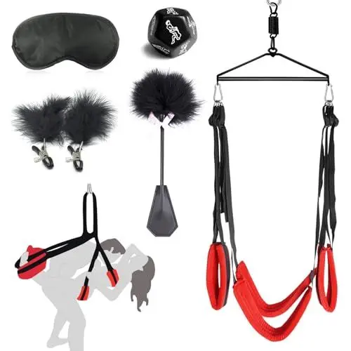 Produktbild: BDSMLOVE Liebesschaukel Sexschaukel Multifunktional,erotisches Sexspielzeug für beide zusammen Sexspielzeug für Paare extrem Sex Toyset für Paar Set (Set 2)