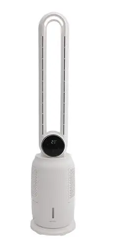 Produktbild: BE COOL 3in1 Luftkühler – Ventilator mit Luftbefeuchtung, 2L Wassertank, 12 Geschwindigkeitsstufen, Oszillation, Timer 1–12h, Touch & Fernbedienung, energieeffizient – für Räume bis 15m²