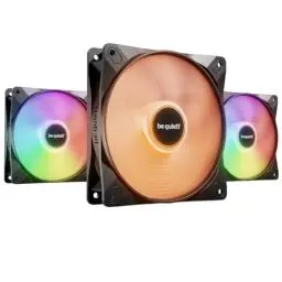 Produktbild: be quiet! Light Wings LX 120mm PWM high-speed Lüfter, Enthält 3 Lüfter, Beleuchteter Hub und mattierte Lüfterblätter, vielzählige Farben und Effekte, ARGB-Kabel mit Möglichkeit zur Reihenschaltung