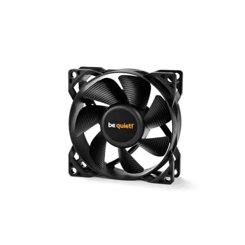 Produktbild: be quiet! Pure Wings 2 80mm Lüfter, hohe Höchstgeschwindigkeit, niedrige Mindestdrehzahl, optimierter Lüfterrahmen, außergewöhnlich hoher Luftdruck, sehr leiser Betrieb, Rifle-Lager, BL044