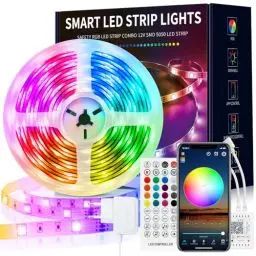 Produktbild: Beaeet LED Strip 10m, LED Streifen 10m Selbstklebend mit Fernbedienung und App, LED Lichterkette LED Band Musik Sync LED Beleuchtung für Zimmer, Küche, Party