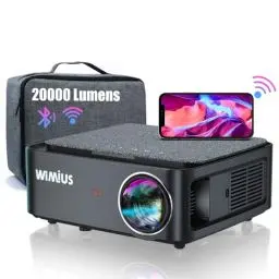 Produktbild: Beamer, Full HD 1080P 25000 Lumen Beamer 5G WiFi Bluetooth Beamer Unterstützung 4K Video, LED Heimkino Video Beamer 300 '' Display, kompatibel mit Fire Stick,Smartphone,PS5 Projektor