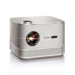 Produktbild: Beamer mit Official NetfIix 3D DoIby Audio, AURZEN Boom 3 Beamer 4K Autofokus/Trapezkorrektur, HDR 10 60Hz WiFi6 Bluetooth, 1080P Full HD Beamer Heimkino, Video LED Smart Projektor Outdoor Gold