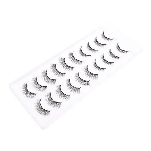 Produktbild: Beatifufu 10 Paar Dichte Falsche Wimpern 3d-wimpern Aus Chemiefaserhaar Wimpernverlängerung Für Make-up