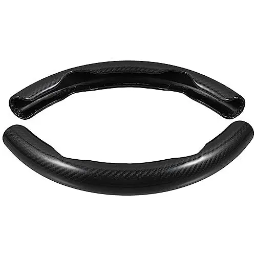 Produktbild: Beatifufu Lenkradhülle 38 cm Aus Abs Und Kunstleder rutschfest Und Kratzfest Für Auto-lenkrad Schützt Und Verbessert Griffkomfort