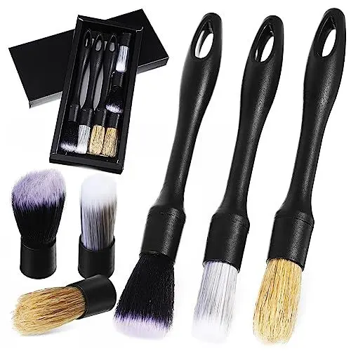 Produktbild: Beatifufu Detaillierungsbürsten Für Auto Innenraum Reinigungswerkzeuge Für Fahrzeugpflege Mit Ersatzbürstenköpfen Auto-detailing-set Für Armaturenbrett Und Mittelkonsole