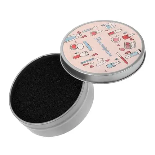 Produktbild: Beatifufu Tragbare Make-up Pinsel Reinigung Box 4 Schwämme Make-up Pinsel Reiniger Pad