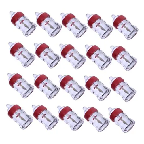 Produktbild: Beatifufu 20st Babyflasche Lipgloss Leerrohr Neuartige Lipgloss-tuben Diy Lippenbalsam Tube Lipgloss-tuben Mit Zauberstab Mascara-behälter Klare Lipglosse Lippenbalsam-tuben Plastik Rosa