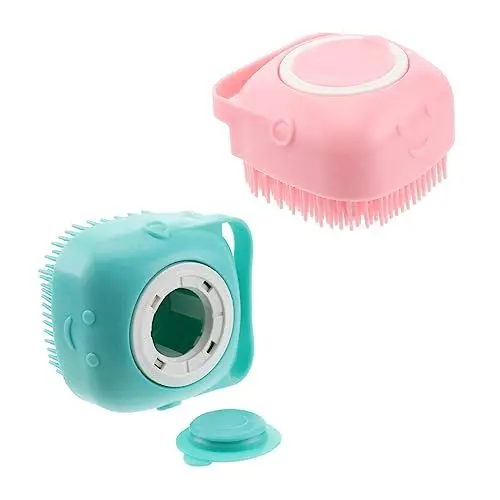 Produktbild: Beatifufu Silikon Badebürste Zum 2 Stück Körperwäscher Seifenspender Haut