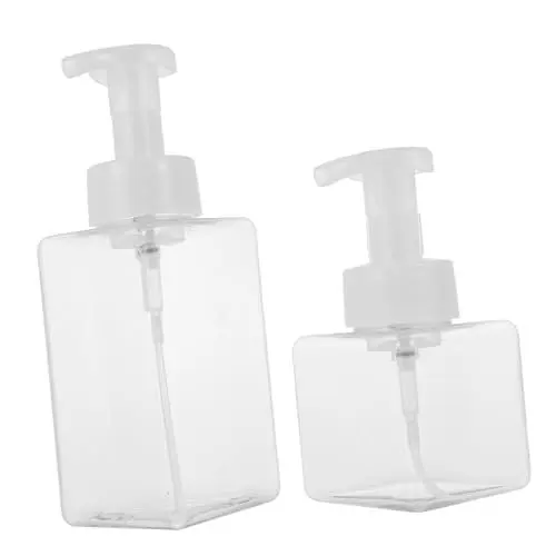Produktbild: Beatifufu 2St Flaschen Multi Cooker reiseflasche shampooflasche travel Bottle quadratischer seifenspender Seifenschaumflasche flüssigseife Verpackungswerkzeuge Reiseartikel Haustier Weiß