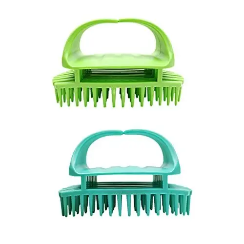 Produktbild: Beatifufu Silikon-haar- und Kopfhautbürsten-set 2-teilig Kopfhautmassagebürste für Die Haar- und Kopfhaut -bürste Zur Schuppenkontrolle Zufällige Farbe
